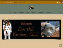 Tablet Screenshot of easthillvet.com